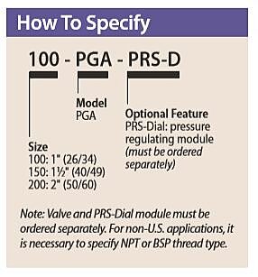 PGA Series - How to Specify