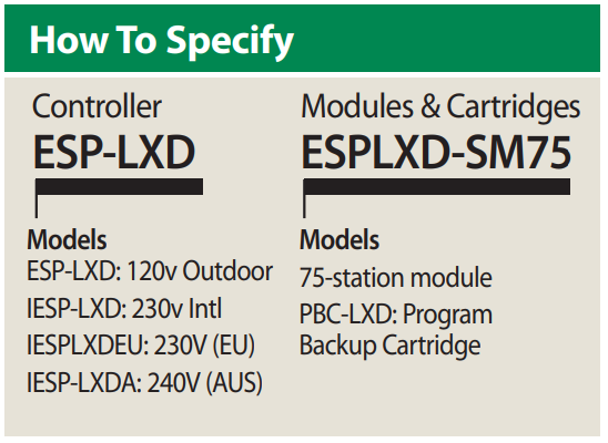 ESP-LXD How To Specify