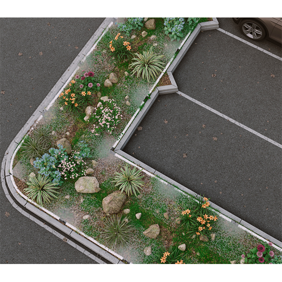 Sidewalk Top View