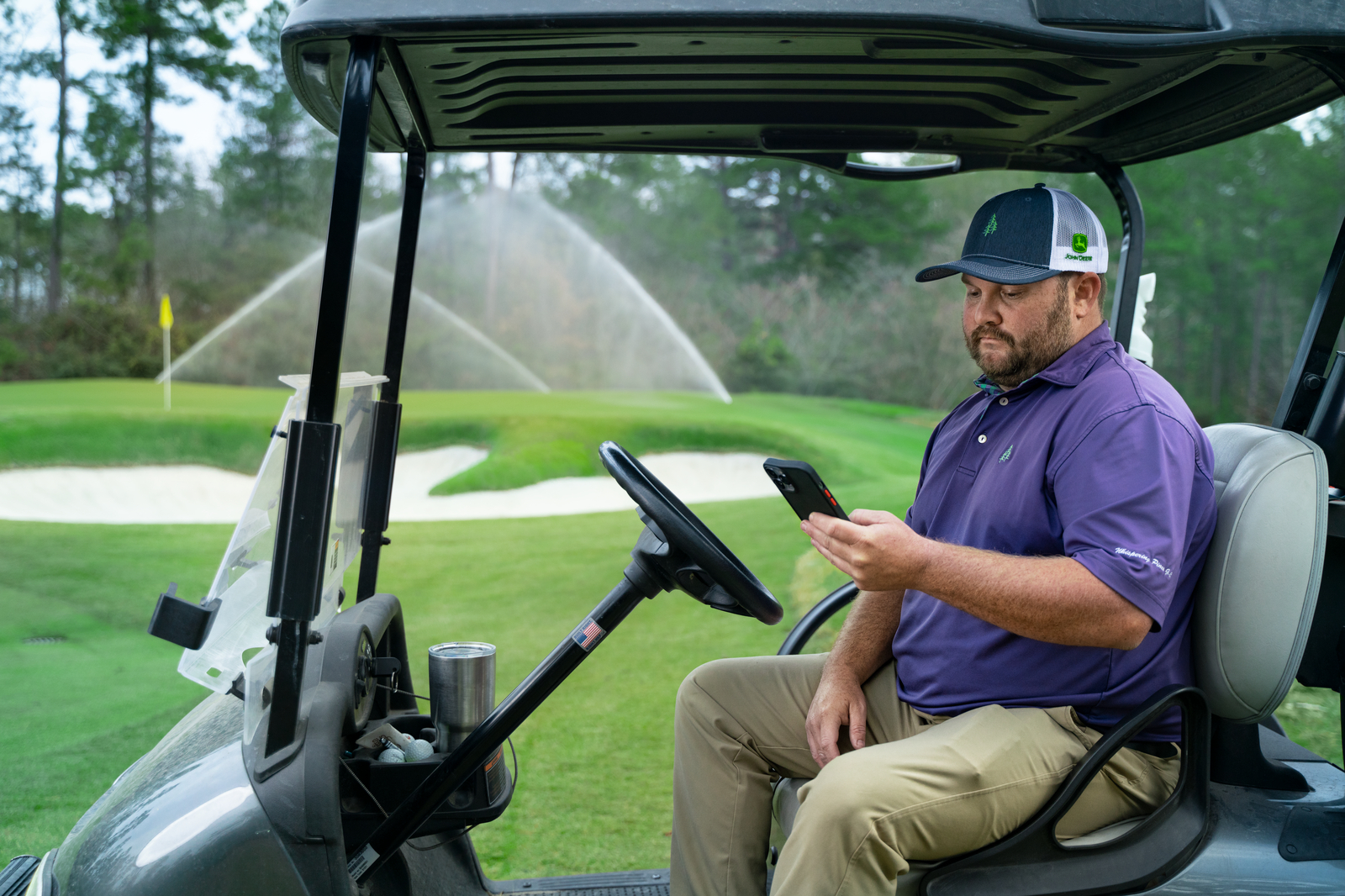 CirrusPRO - AJ, Whispering Pines Action Shot (cart)