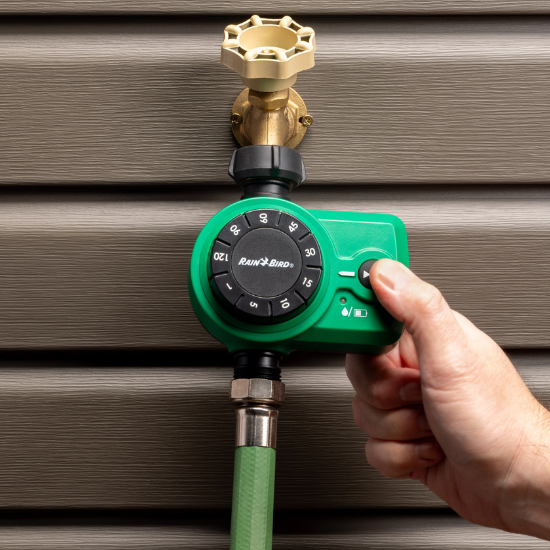 push start to start watering
