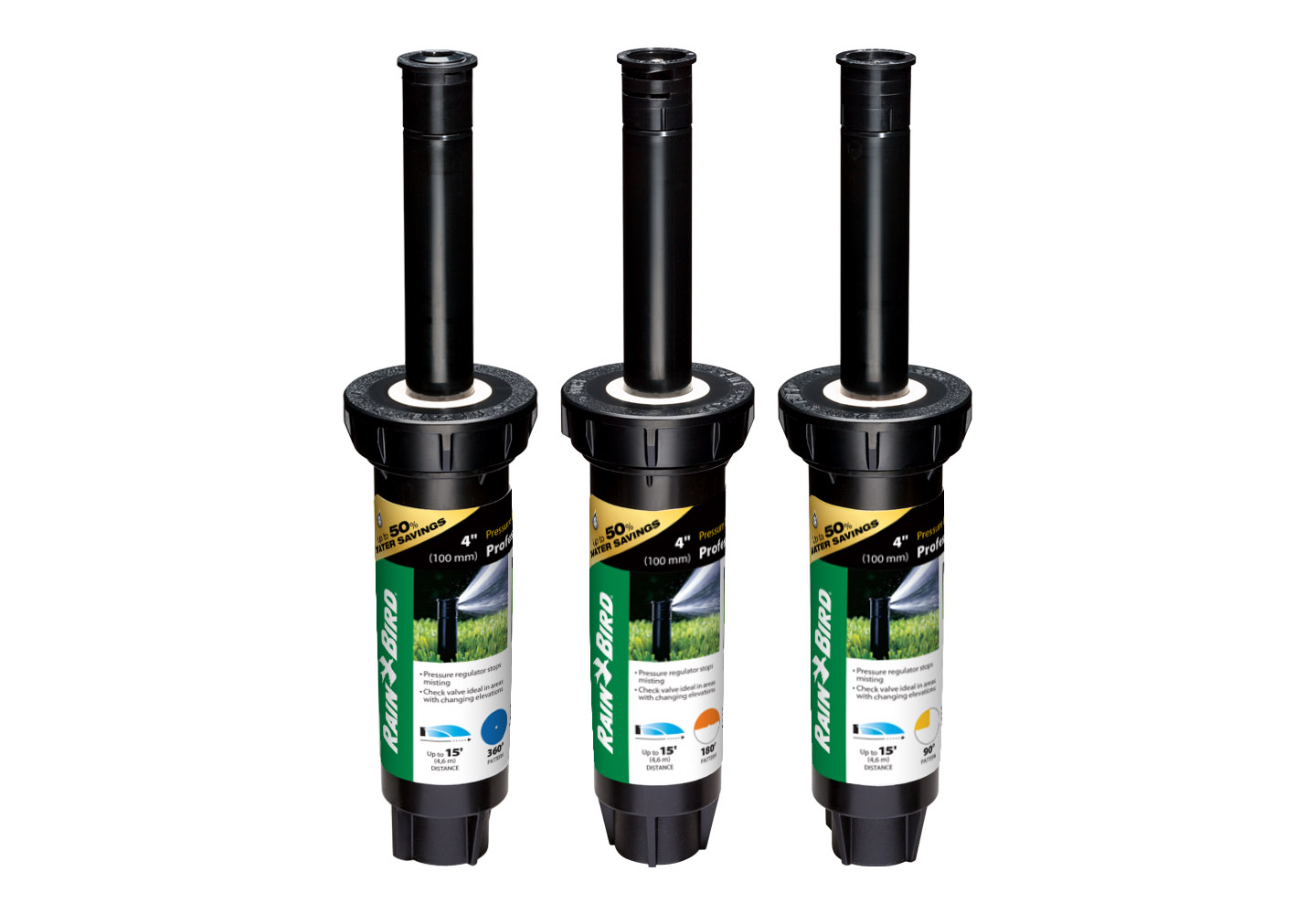 1800 Series Pressure Regulated (PRS) Spray Sprinkler with Dual Spray Nozzles and Seal-A-Matic (SAM) Check Valve