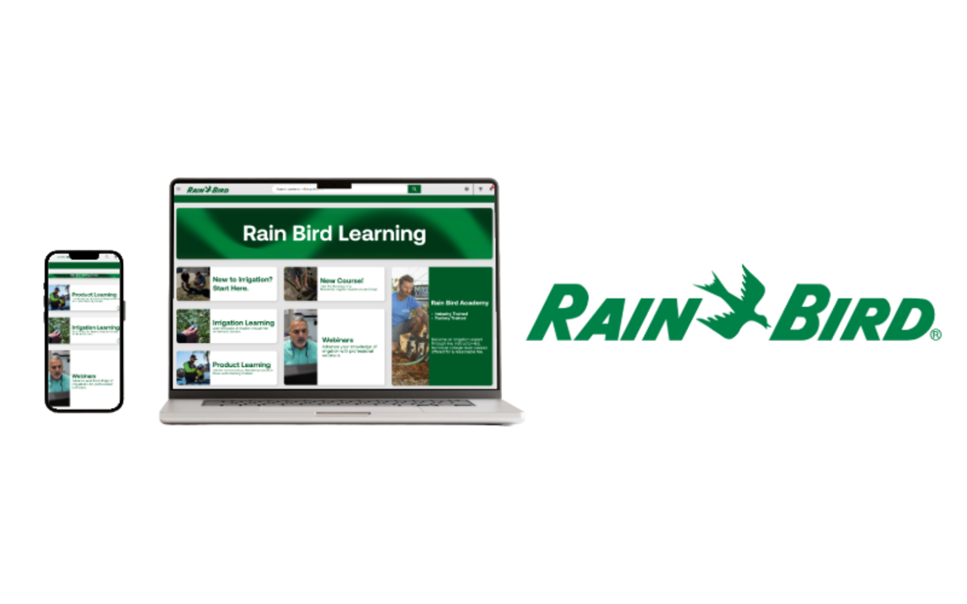 Rain Bird Learning - Phone and Laptop